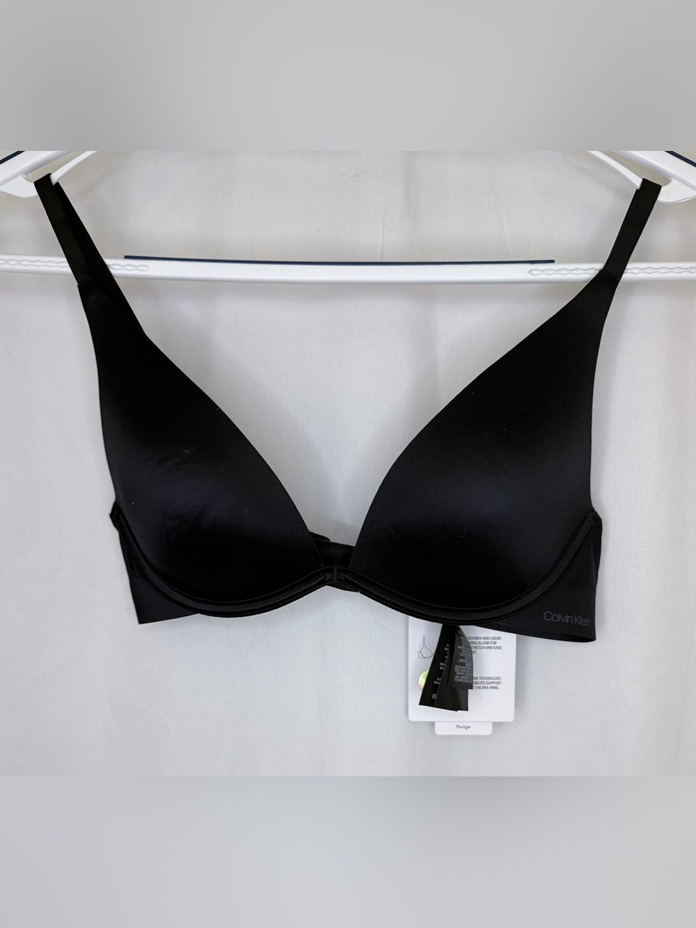 Calvin Klein Black Smooth Padded T-Shirt Bra 32C
